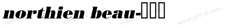 northien beau字体转换
